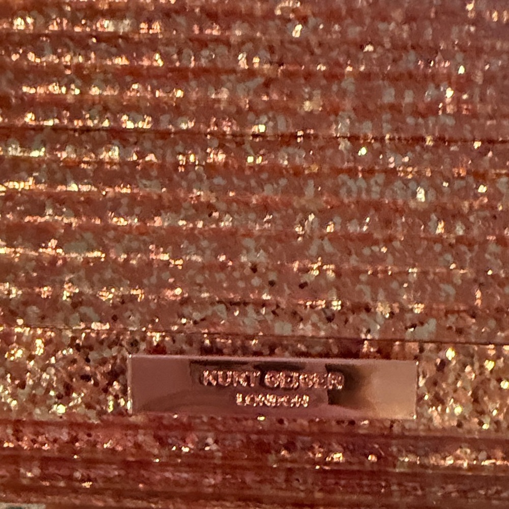 NWT Kurt Geiger London Party Eagle Glitter  Clutch GLINDA! - Picture 2 of 3